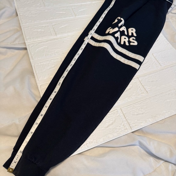 Disney Star Wars Galaxy's Edge Black Jogger Pants White Details Woman’s Lg - Picture 5 of 11